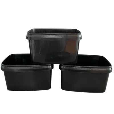 Embalagem de plástico rectangular de impressão química personalizada com tampa e alça 5L 10L 20L