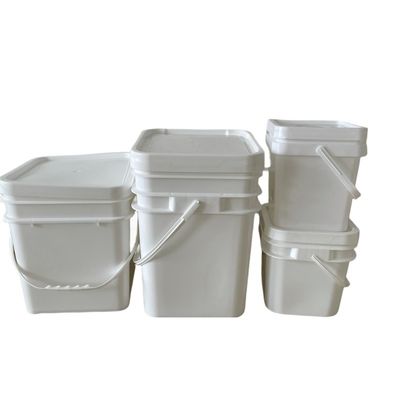 Garrafa de polipropileno balde quadrado de plástico 4L 5L 6L 8L 10L para transporte de bebidas