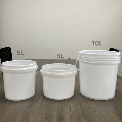Polipropileno 4L 5L 8L 10L 15L 18L balde de plástico de qualidade alimentar com impressão de transferência de calor