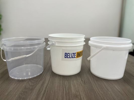 Personalize o balde de plástico YES 4L com tampa solução de armazenamento de molho químico