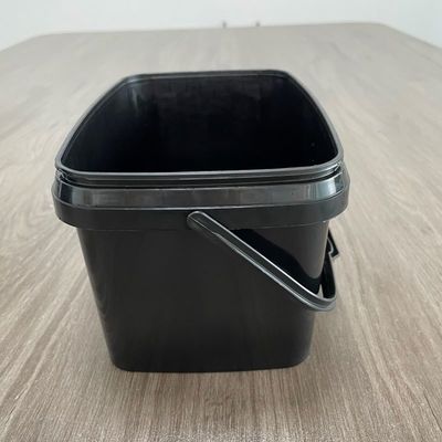 Embalagem de plástico rectangular de impressão química personalizada com tampa e alça 5L 10L 20L