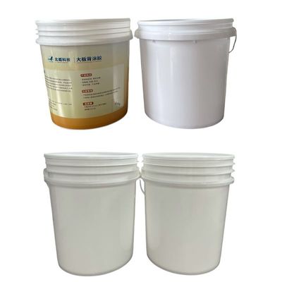 18L de HDPE pesado pintura branca de óleo lavagem balde de plástico com tampa e alça