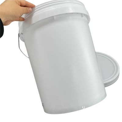 Balde de plástico HDPE de 20 litros com tampa de parafuso à prova de adulteração e material durável