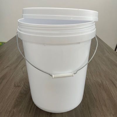 Balde de plástico HDPE de 20 litros com tampa de parafuso à prova de adulteração e material durável