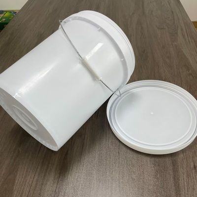 Balde de plástico HDPE de 20 litros com tampa de parafuso à prova de adulteração e material durável