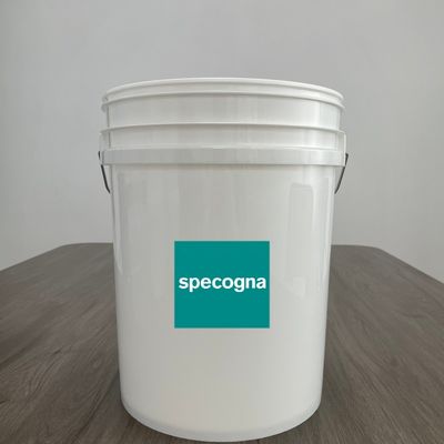 Soluções de Distribuição de Alimentos Balde de plástico de 7 galões com impressão em azul