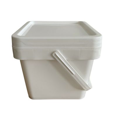 1 galão de balde quadrado com tampa 4 litros espessura de 1,0 a 2,5 mm Solução de armazenamento de ferramentas