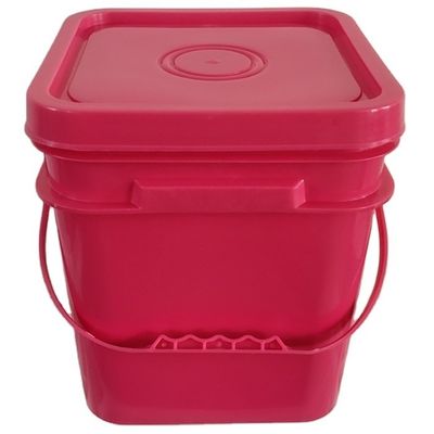 Reciclar recipiente de plástico de PP 5 galões 6,5 galões 20L 25L baldes com tampa e alça