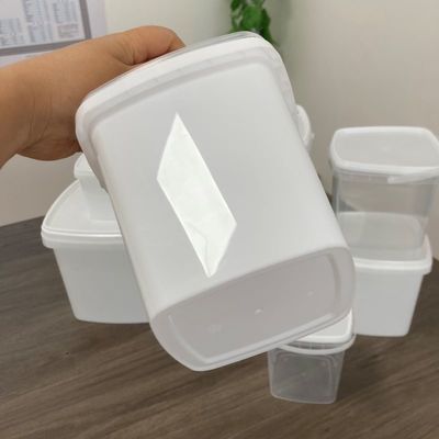 Embalagem de plástico quadrada de 1L com tampa de impressão de transferência de calor e GAP aprovada