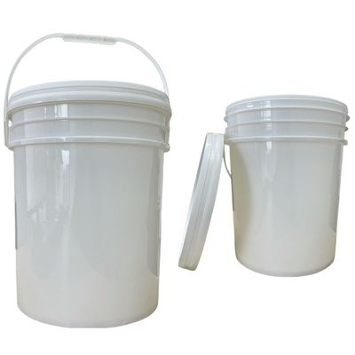 Container de plástico quadrado de 5 galões e 6,5 galões de graxa com impressão de transferência de calor personalizada