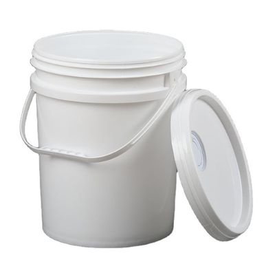 Container de plástico quadrado de 5 galões e 6,5 galões de graxa com impressão de transferência de calor personalizada