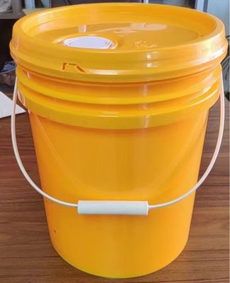 20L recipiente de plástico redondo com alça para pintura lanche PP material quadrado