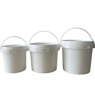 Personalize 1L 2L 3L 5L 8L 10L 15L 20L 25L Balde de plástico de forma redonda Balde com alça