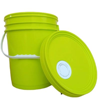 Personalize 1L 2L 3L 5L 8L 10L 15L 20L 25L Balde de plástico de forma redonda Balde com alça