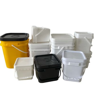 3L 4L 10L PP baldes de plástico quadrado com tampa para personalização de grau de alimentos personalizado