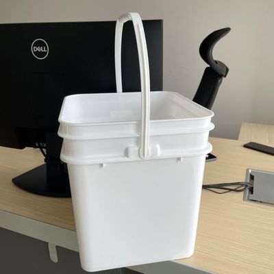 3L 4L 10L PP baldes de plástico quadrado com tampa para personalização de grau de alimentos personalizado
