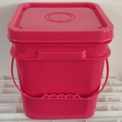 3L 4L 10L PP baldes de plástico quadrado com tampa para personalização de grau de alimentos personalizado