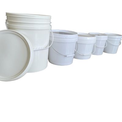 1L 2L 5L PP recipiente de embalagem plástico tambor selo de tinta balde de balde com tampa de alça