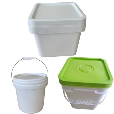 4L 5L 6L 8L 10L baldes quadrados com tampa Soluções de armazenamento de alimentos duráveis e ecológicas