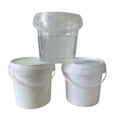 Balde de Donuts Claros com tampa e alça, balde de plástico reutilizável livre de BPA 32 oz Balde de bebida