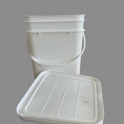 Balde de plástico transparente plástico de qualidade alimentar de 1 a 20 litros de leite baldes de plástico com tampa