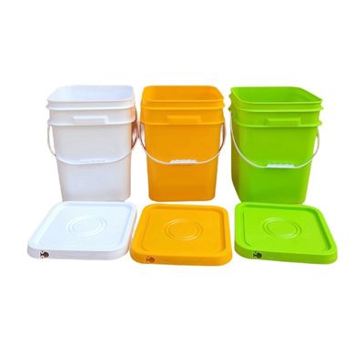 Ferramenta 20L 25L Grau de Alimentos 5 galões 7 galões balde de plástico com tampa balde quadrado de composto