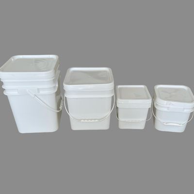 Garrafa de metal ou plástico Balde de plástico quadrado com transferência de calor e impressão IML