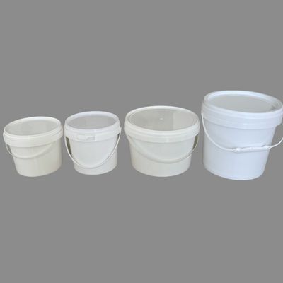 10L 12L 16L 18L 20L 25L Balde de plástico retangular de cor branca com tampa de Qingdao