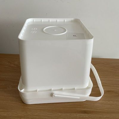 GAP/ISO/FDA Certified Square Bucket 2L/4L/5L/6L/10L/18/20L PP Balde de plástico com alça