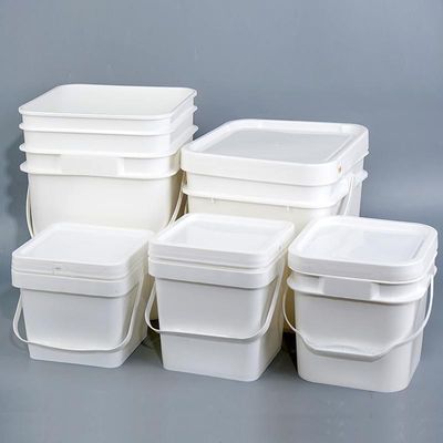 Balde de plástico quadrado para recipiente de lixo de gato 5L 6L 8L 12.5L 15L Proof Leak Design
