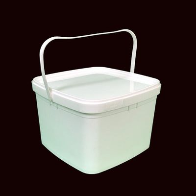 Balde redondo ou quadrado Personalize balde de plástico quadrado de 3L com tampa fácil de abrir e fechar
