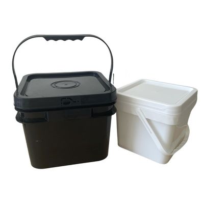 Customize balde de plástico redondo de 5L / 8L para água mineral de 1,0-2,5 mm de espessura e durável