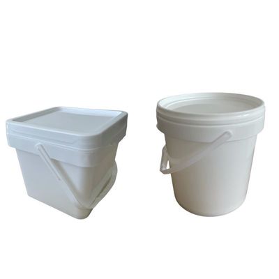 Customize balde de plástico redondo de 5L / 8L para água mineral de 1,0-2,5 mm de espessura e durável