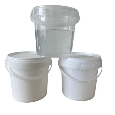 Balde de plástico durável Container de sorvete de PP personalizado com e design personalizado