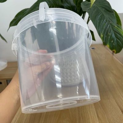 Balde de plástico durável Container de sorvete de PP personalizado com e design personalizado