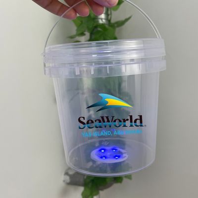 Balde de plástico durável Container de sorvete de PP personalizado com e design personalizado