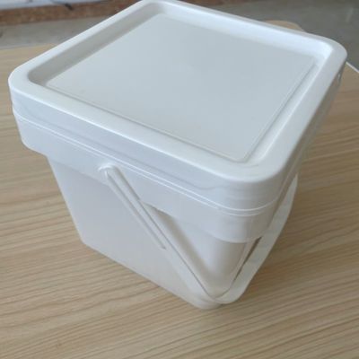 5 galões 6 galões 7 galões baldes de plástico quadrado com alça de polipropileno de qualidade alimentar