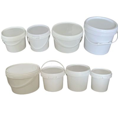 Impressão personalizada de baldes de plástico 5L 8L 10L 15L 18L para materiais de construção