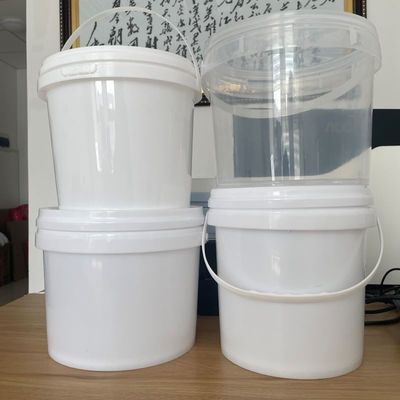 1 litro balde de plástico transparente com tampa perfeito para embalagens de mel OEM / ODM