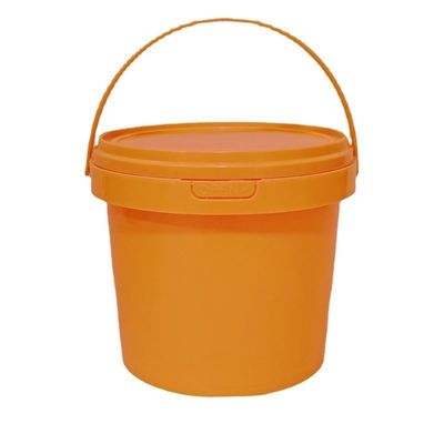 1L-10L baldes de plástico transparente com tampa e alça Especificações multifuncionais 1,0-2,5 mm