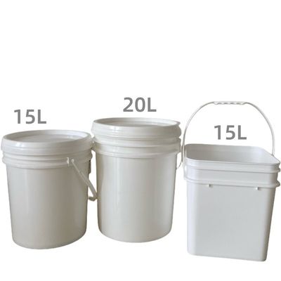 Ferramenta personalizada 2L 5L 8L 10L 20L 25L 5 galões balde de plástico com tampa e alça durável