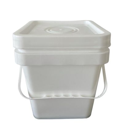 Espesor de balde de plástico branco quadrado de 1,0-2,5 mm Projetado para aplicações industriais