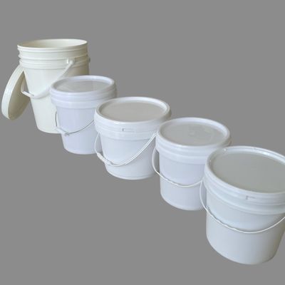 Pedido personalizado aceito baldes de plástico de qualidade alimentar de 25L para embalagens ecológicas
