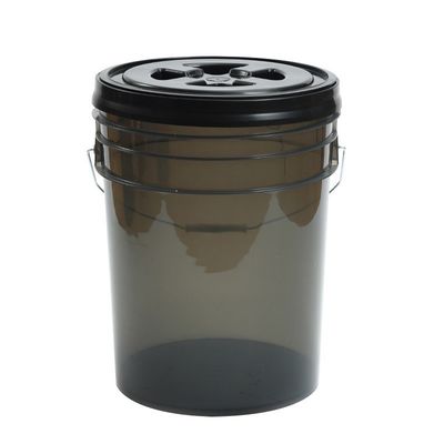 Embalagem de plástico gravura impressa de 25L com tampa durável e personalizável
