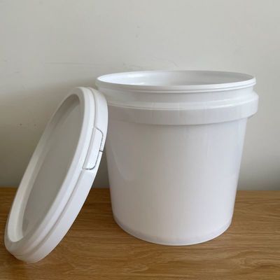 Baldes de plástico redondos ou quadrados de 5L com alça de ferro personalizáveis e duráveis