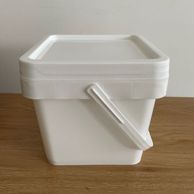 Garrafa de polipropileno balde quadrado de plástico 4L 5L 6L 8L 10L para transporte de bebidas