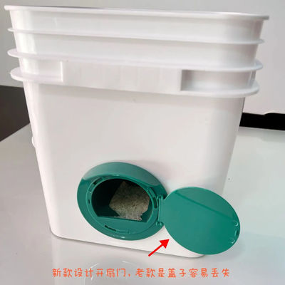 Balde de plástico quadrado à prova de vazamento para água e alimentação animal Espessura de 1,0 a 2,5 mm