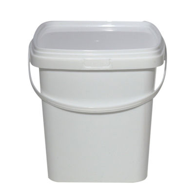 Balde de plástico quadrado personalizável 500ml 1L 2L 3L 5L com opção de recipiente quadrado