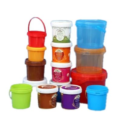 500ml-5L Popcorn Plastic Bucket Container for Epoxy Recycle e 1,0 a 2,5 mm de espessura