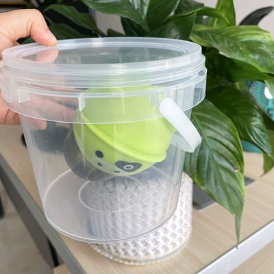 Impressão de tela de seda/transferência de calor/ IML 1L-5L Balde de plástico transparente transparente com tampa